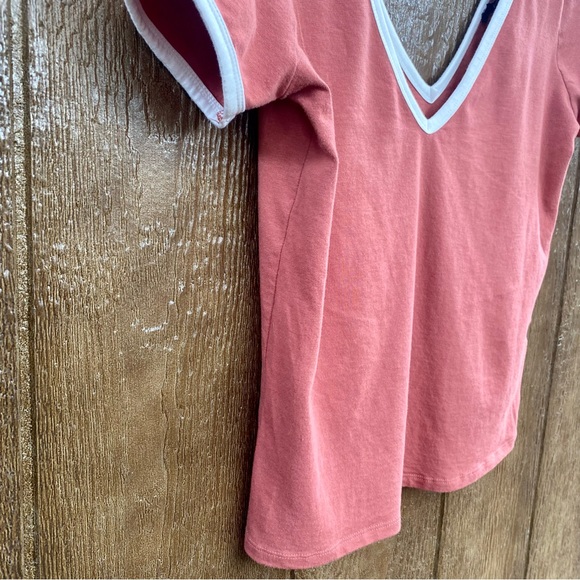 Forever 21 Double Deep V-neck Crop Top Size Large - Picture 4 of 9